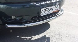 Одинарная защита переднего бампера диаметром 63 мм Petroil Tuning Уаз Патриот 3163 5 дв. дорестайлинг (2005-2013)