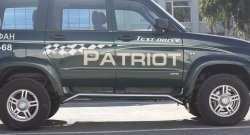 Защита порогов из круглой трубы диаметром 51 мм Petroil Tuning Уаз Патриот  3163 5 дв. (2005-2013) дорестайлинг