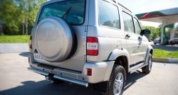 12 299 р. Защита порогов из круглой трубы диаметром 63 мм Russtal Уаз Патриот 3163 5 дв. дорестайлинг (2005-2013) (Защита порогов с со скосами на торцах (вариант 1))  с доставкой в г. Воронеж. Увеличить фотографию 10