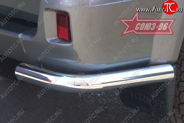 6 164 р. Защита заднего бампера из боковых уголков Souz-96 (d60) Уаз Патриот 3163 5 дв. дорестайлинг (2005-2013)  с доставкой в г. Воронеж