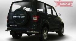 Защита заднего бампера из боковых уголков (d60) Souz-96 Уаз Патриот 3163 5 дв. 2-ой рестайлинг (2017-2025)