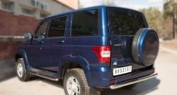 11 899 р. Одинарная защита заднего бампера из трубы диаметром 63 мм SLITKOFF  Уаз Патриот ( 3163 5-дв.,  3163 5 дв.) (2014-2025) 1-ый рестайлинг, 2-ой рестайлинг  с доставкой в г. Воронеж. Увеличить фотографию 4