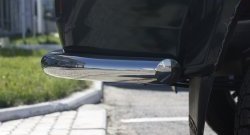 4 999 р. Защита заднего бампера из двух боковых уголков диаметром 63 мм Petroil Tuning Уаз Патриот 3163 5 дв. дорестайлинг (2005-2013)  с доставкой в г. Воронеж. Увеличить фотографию 3