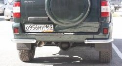 4 999 р. Защита заднего бампера из двух боковых уголков диаметром 63 мм Petroil Tuning Уаз Патриот 3163 5 дв. дорестайлинг (2005-2013)  с доставкой в г. Воронеж. Увеличить фотографию 4