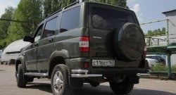 8 599 р. Защита заднего бампера из двойных боковых уголков с диаметром труб 63 и 51 мм Petroil Tuning Уаз Патриот 3163 5 дв. дорестайлинг (2005-2013)  с доставкой в г. Воронеж. Увеличить фотографию 3