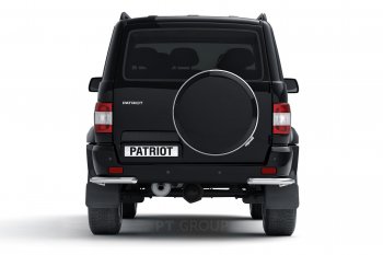 13 699 р. Защита заднего бампера Petroil Tuning (уголки, d63)  Уаз Патриот  23632 (2014-2016) 1 рестайлинг пикап (Нержавеющая полированная сталь)  с доставкой в г. Воронеж. Увеличить фотографию 3