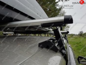 2 999 р. Багажник на крышу INTER D-1 (в обхват дверного проема) Lexus LX570 J200 2-ой рестайлинг (2015-2022) (Cтальные поперечины длиной 1200 мм, без обтекателей)  с доставкой в г. Воронеж. Увеличить фотографию 2