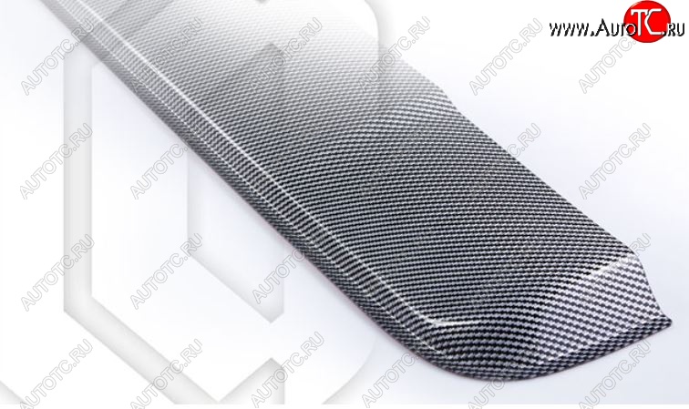 2 559 р. Универсальный дефлектор люка CA-Plastiс (1040 мм)   (Шелкография карбон-серебро)  с доставкой в г. Воронеж