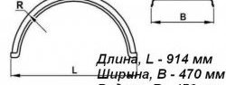 1 239 р. Крыло К-470 (круглое) Master-Plast ЗИЛ 130 (1964-1986)  с доставкой в г. Воронеж. Увеличить фотографию 2