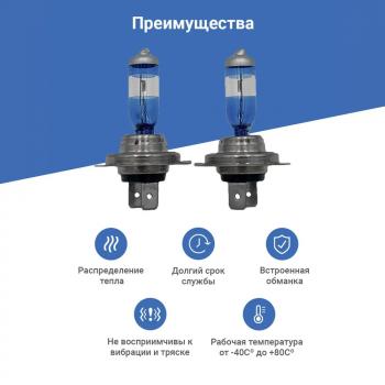 639 р. Лампа галогенная (Н7/12v/55w, +200% Plasma effect, 2 шт.) MITSUMORO GENESIS G80 DH (2017-2020)  с доставкой в г. Воронеж. Увеличить фотографию 3