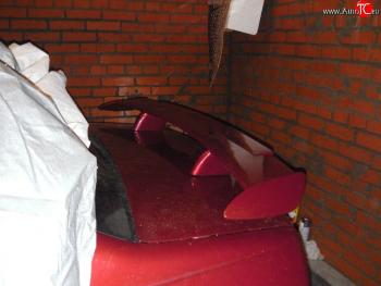 3 759 р. Низкий универсальный спойлер Кураж   (Неокрашенный, Стоп-сигнал красный)  с доставкой в г. Воронеж. Увеличить фотографию 4