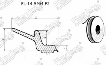 287 р. Универсальный уплотнитель FlexLine (на самоклеящейся основе, лепесток 9 mm, 1 погонный метр) KIA Mohave HM дорестайлинг (2008-2017)  с доставкой в г. Воронеж. Увеличить фотографию 2