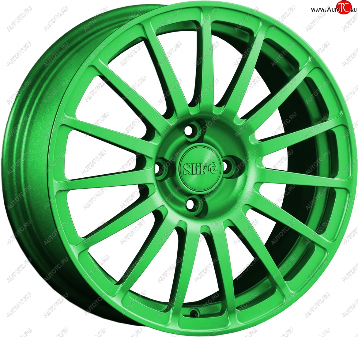 18 999 р. Кованый диск Slik classik R16x6.5 RAL 6038 ярко-зеленый (6038) 6.5x16   (Цвет: 6038)  с доставкой в г. Воронеж