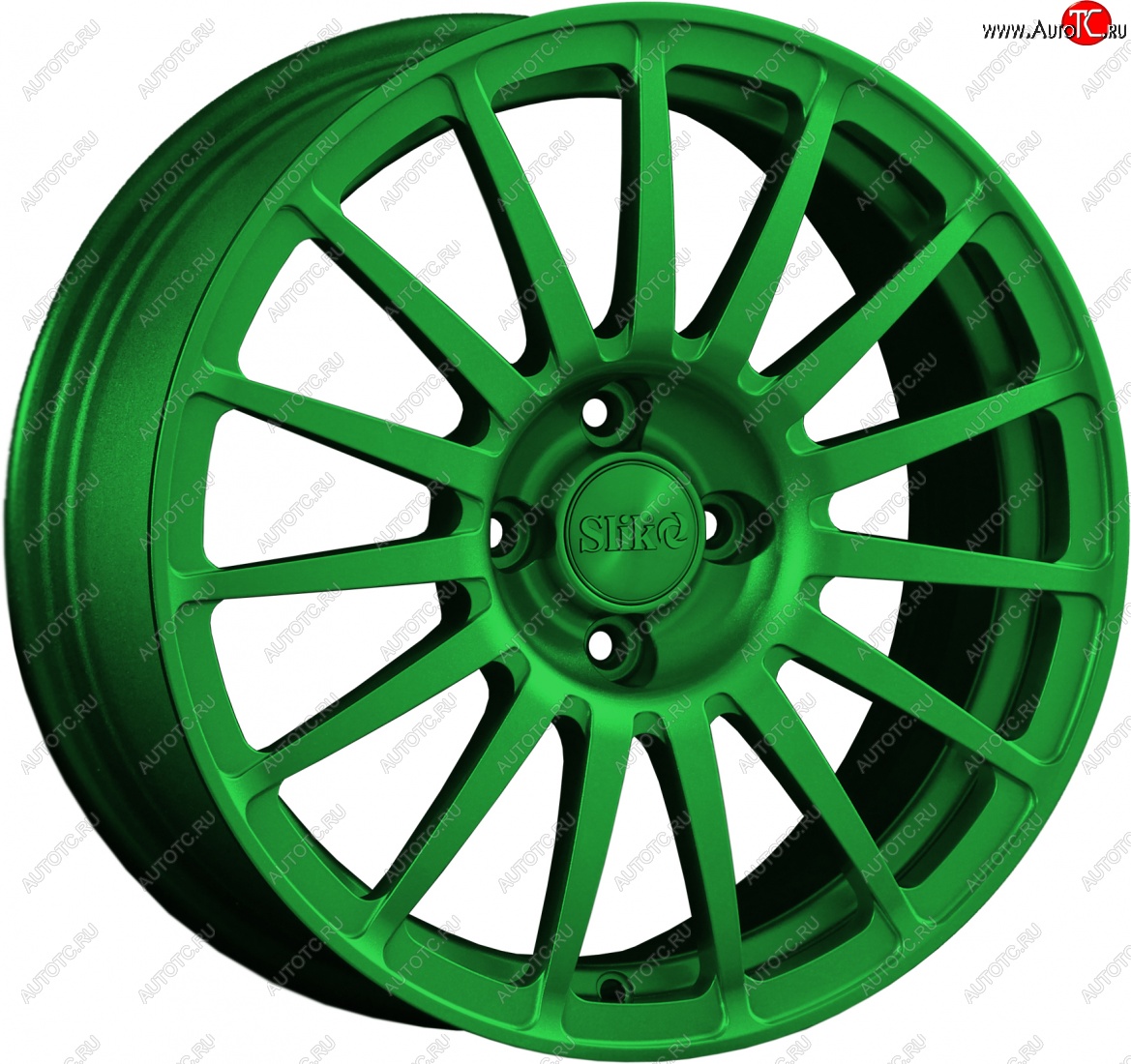 18 999 р. Кованый диск Slik classik R16x6.5 Зеленый (GREEN) 6.5x16   (Цвет: GREEN)  с доставкой в г. Воронеж