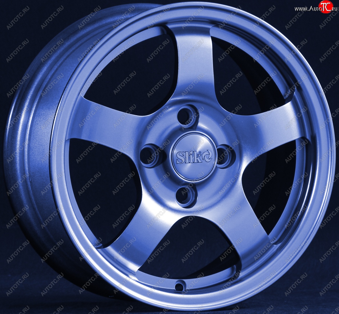 12 799 р. Кованый диск Slik Classik 6x14 (Синий BLUE)   (Цвет: Синий BLUE)  с доставкой в г. Воронеж