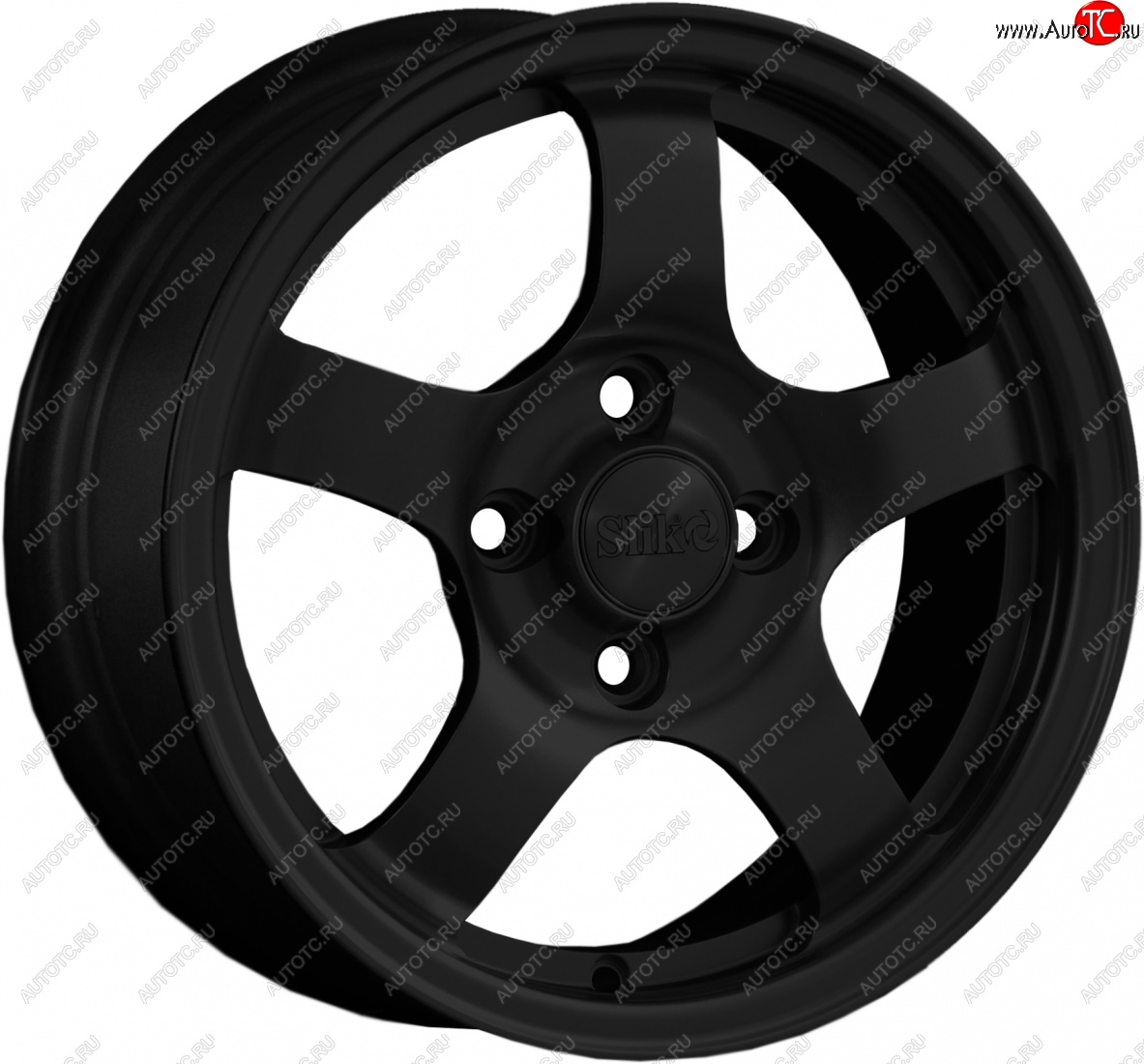 12 799 р. Кованый диск Slik Classik 6x14 (Чёрный глянцевый BK)   (Цвет: Чёрный глянцевый BK)  с доставкой в г. Воронеж