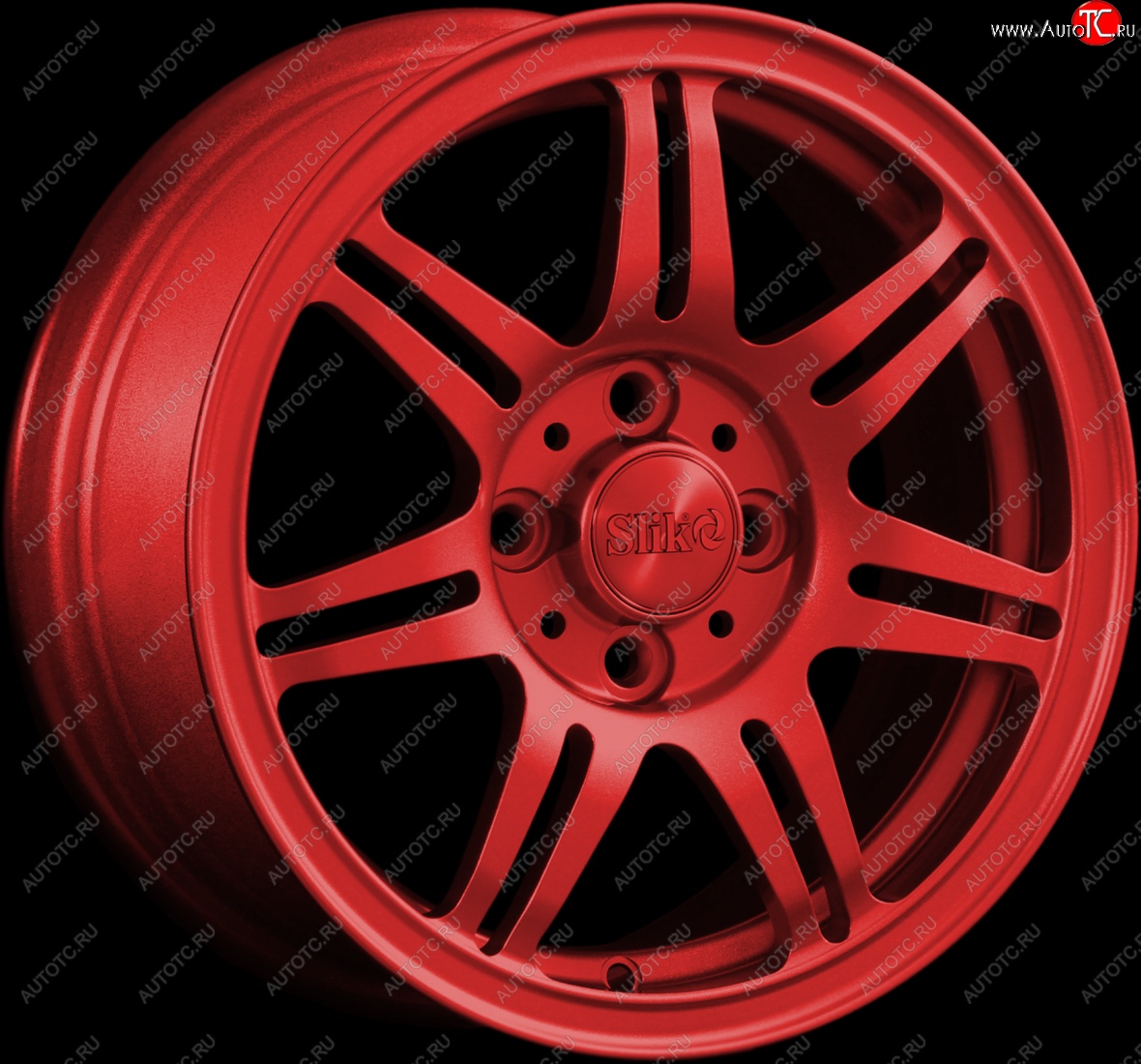 12 799 р. Кованый диск Slik Classik 6x14 (Красный)   (Цвет: Красный)  с доставкой в г. Воронеж