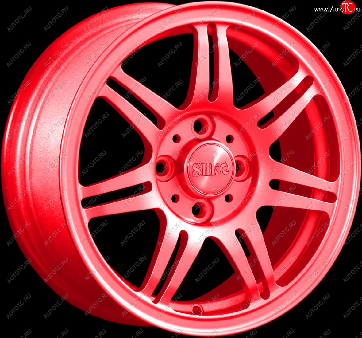 12 799 р. Кованый диск Slik Classik 6x14 (Candy алый)   (Цвет: Candy алый)  с доставкой в г. Воронеж