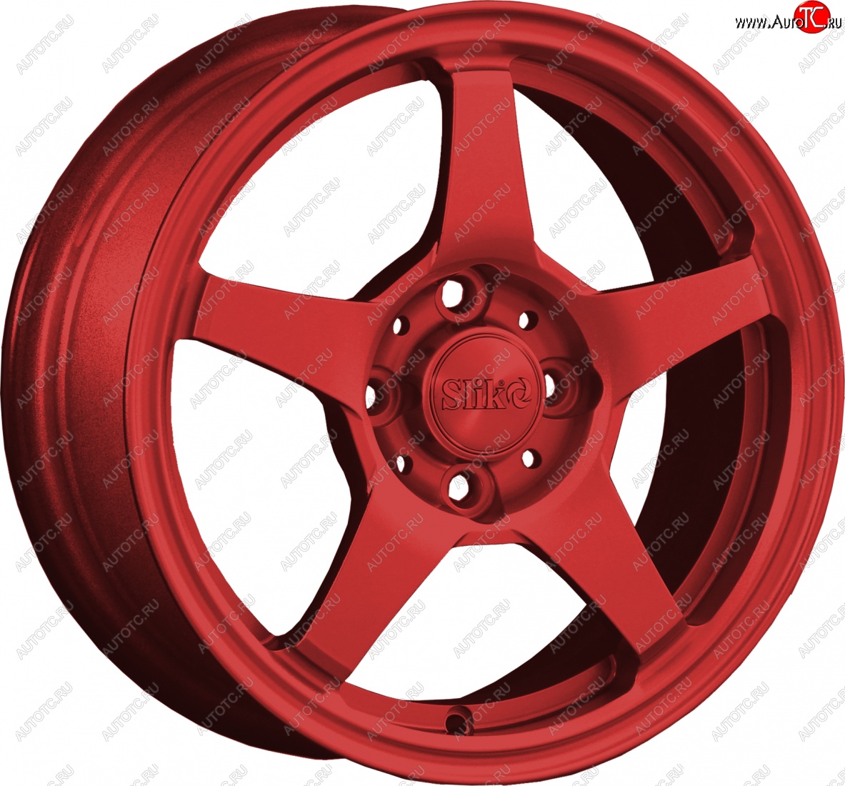 12 799 р. Кованый диск Slik Classik 6x14 (Красный)   (Цвет: Красный)  с доставкой в г. Воронеж