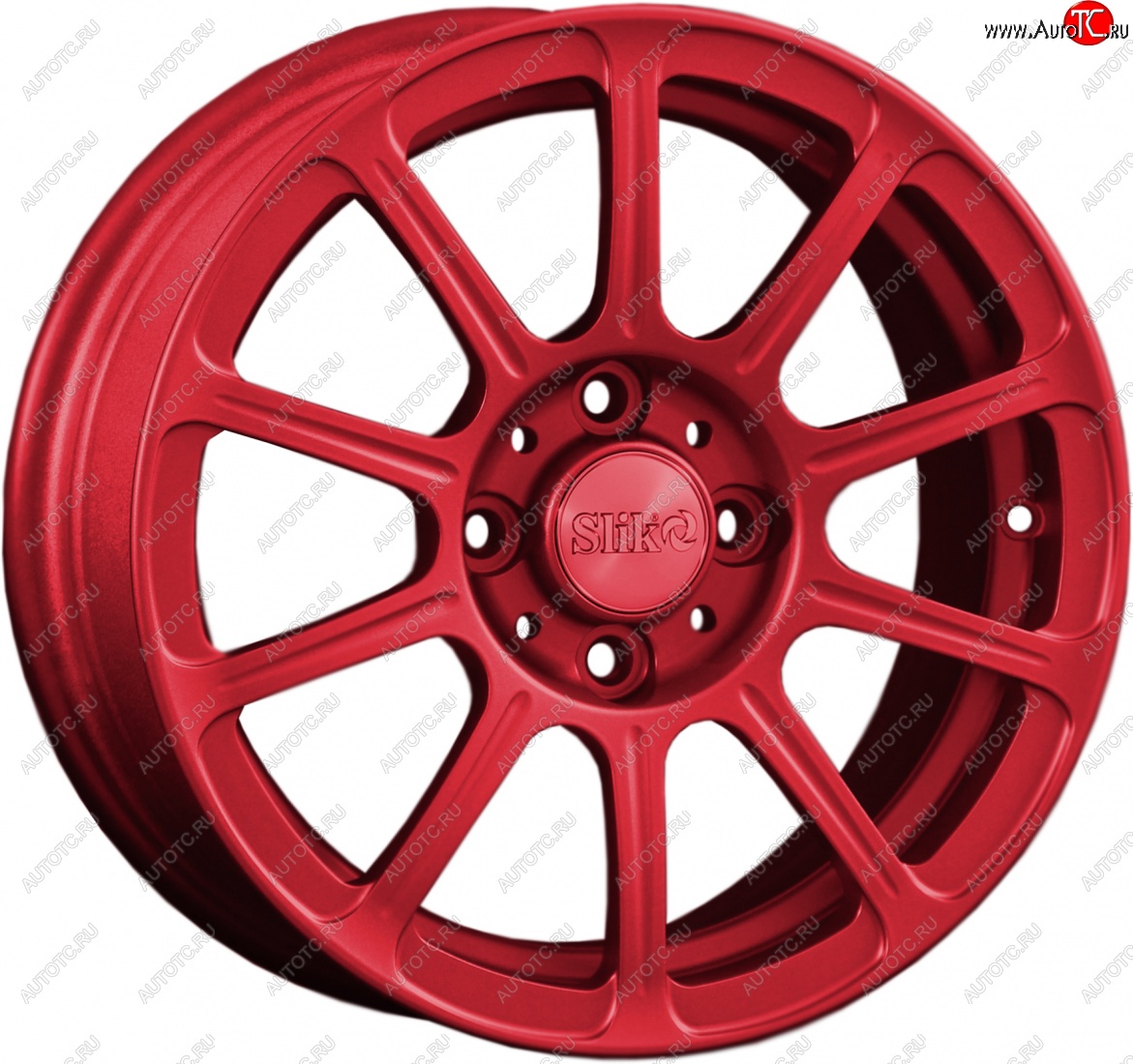 5 999 р. Кованый диск Slik Classik 6x14 (Красный)   (Цвет: Красный)  с доставкой в г. Воронеж