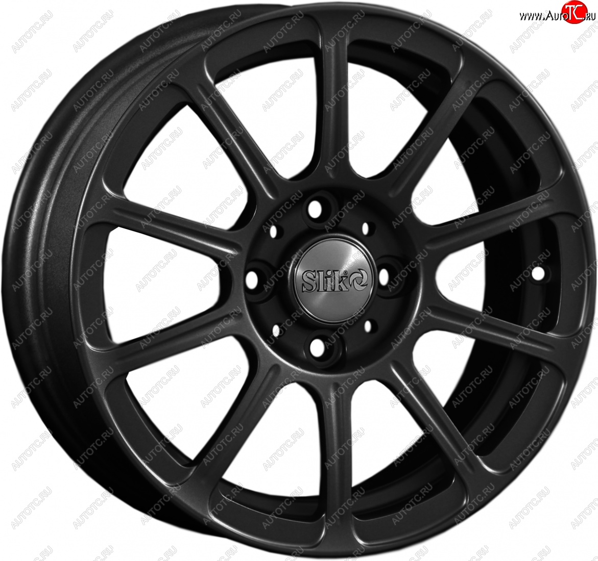 5 999 р. Кованый диск Slik Classik 6x14 (Черный матовый)   (Цвет: Черный матовый)  с доставкой в г. Воронеж