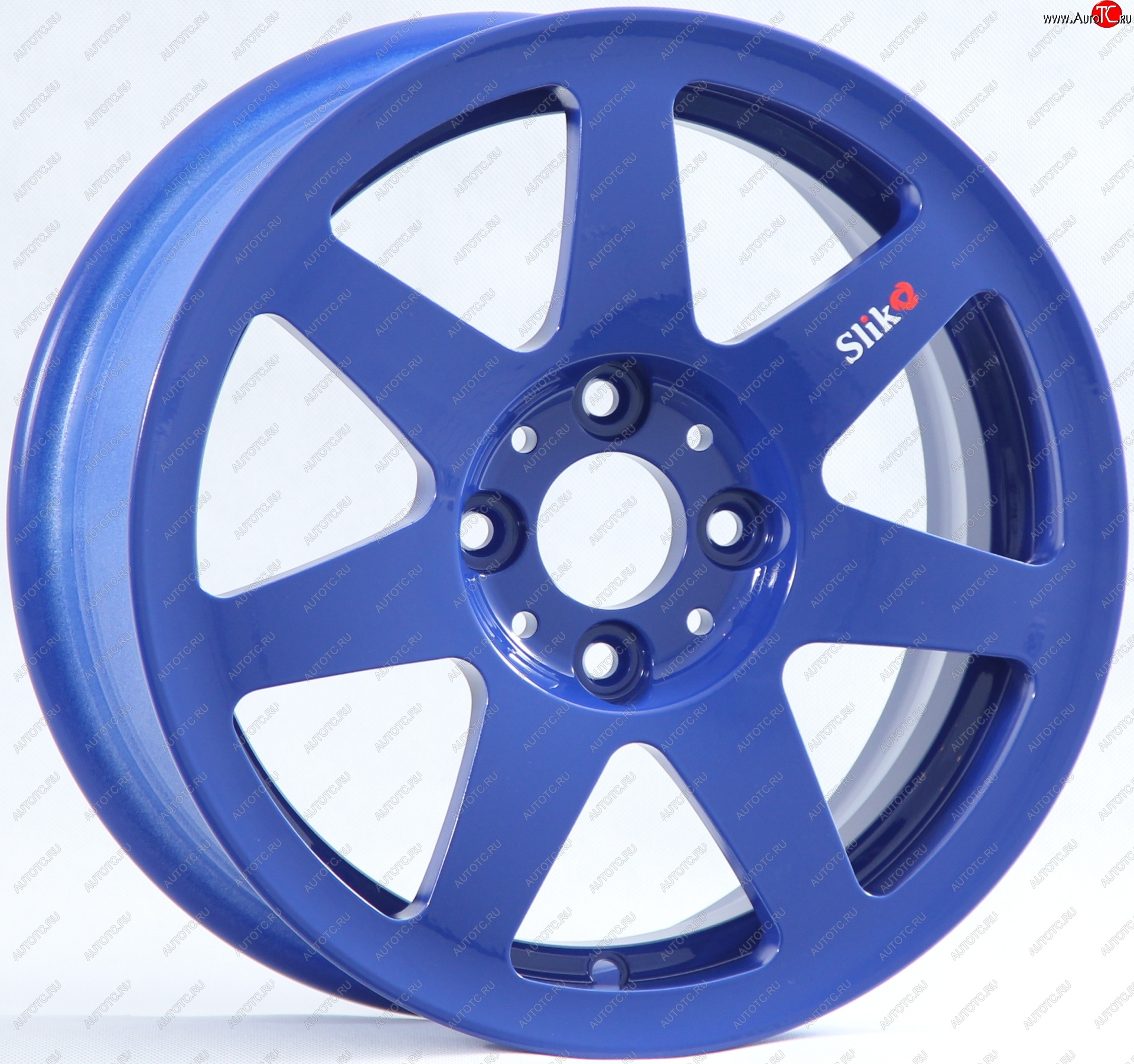 13 499 р. Кованый диск Slik Classik 6x14 (Синий)   (Цвет: Синий)  с доставкой в г. Воронеж
