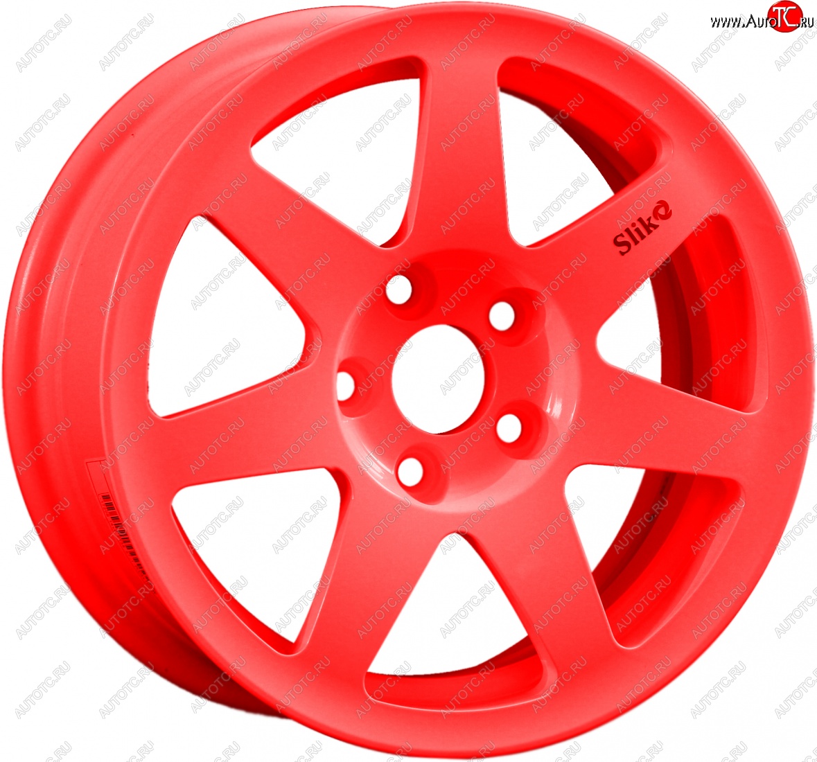 13 499 р. Кованый диск Slik Classik 6x14 (RAL 3026 ярко-алый)   (Цвет: RAL 3026 ярко-алый)  с доставкой в г. Воронеж
