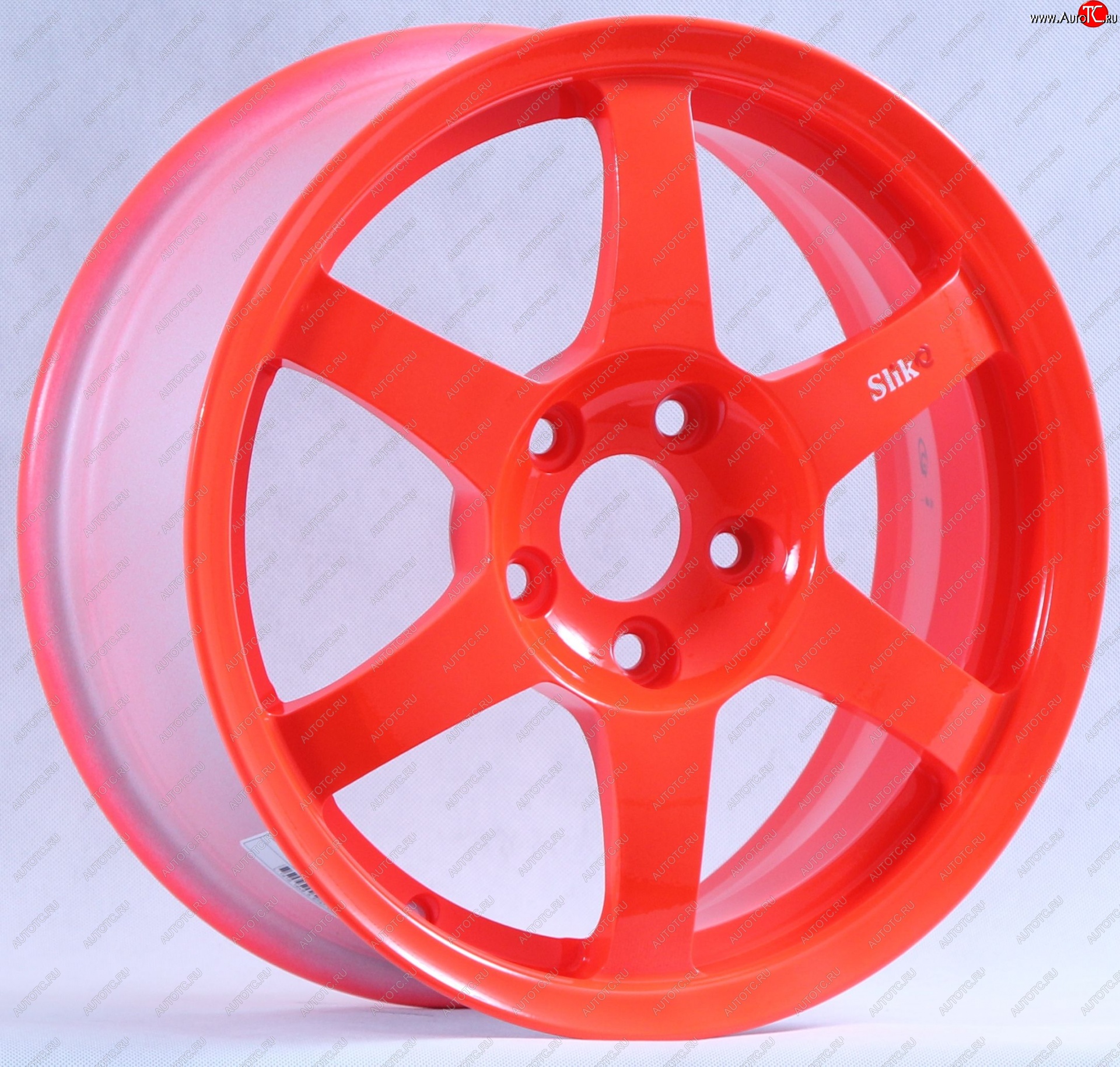 12 799 р. Кованый диск Slik Classik 6x14 (RAL 3026 ярко-алый)   (Цвет: RAL 3026 ярко-алый)  с доставкой в г. Воронеж