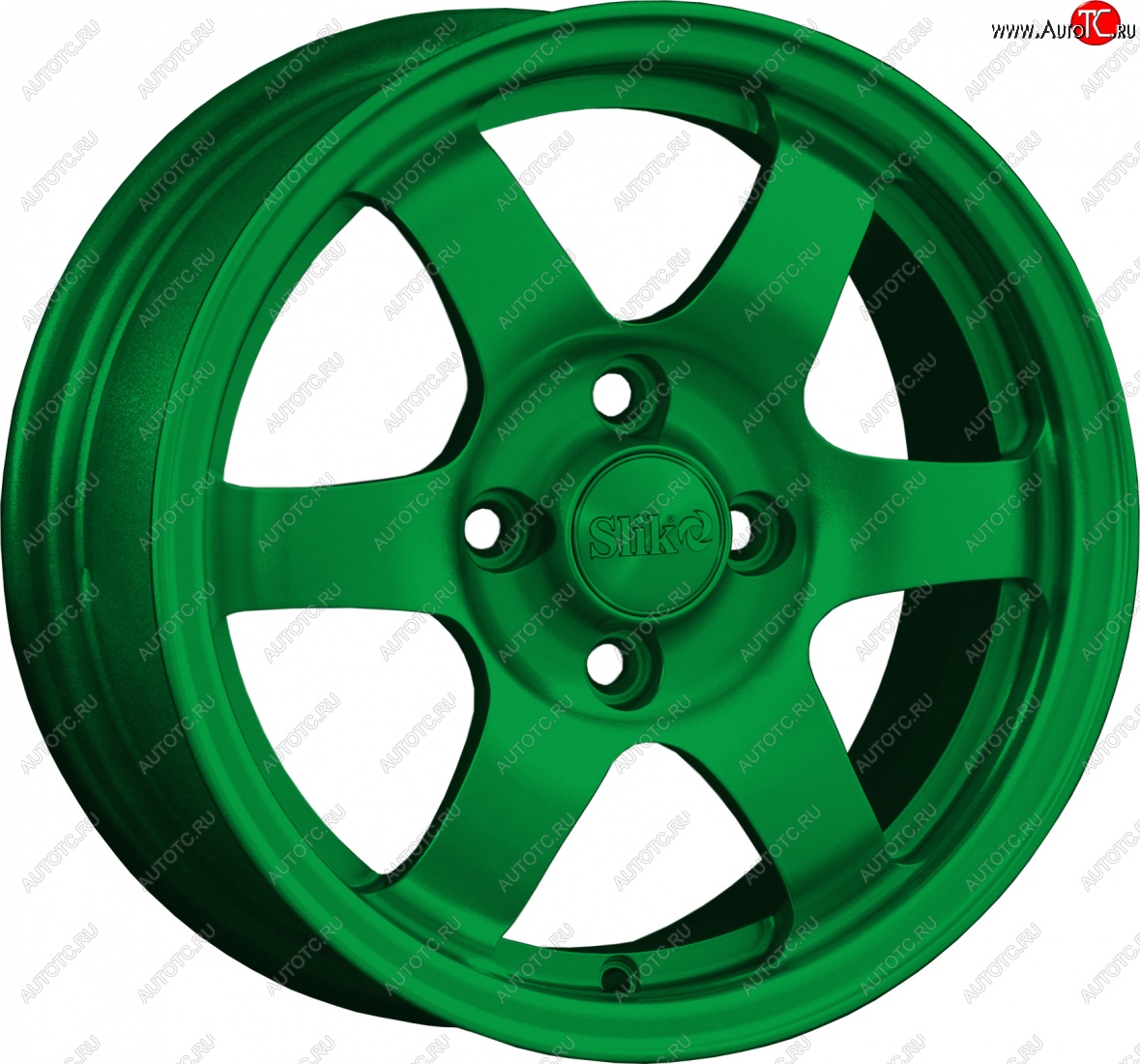 12 799 р. Кованый диск Slik Classik 6x14 (Зеленый)   (Цвет: Зеленый)  с доставкой в г. Воронеж