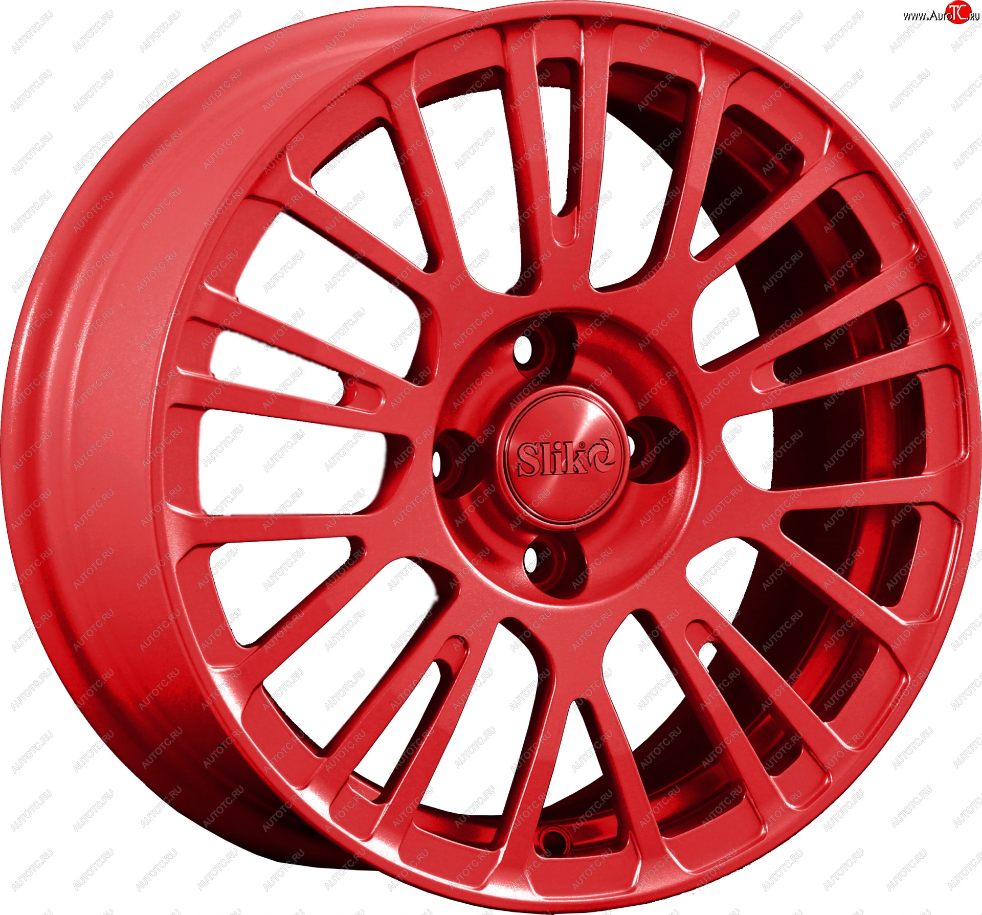 11 899 р. Кованый диск Slik Classik 6.5x15 (Candy красный)   (Цвет: Candy красный)  с доставкой в г. Воронеж