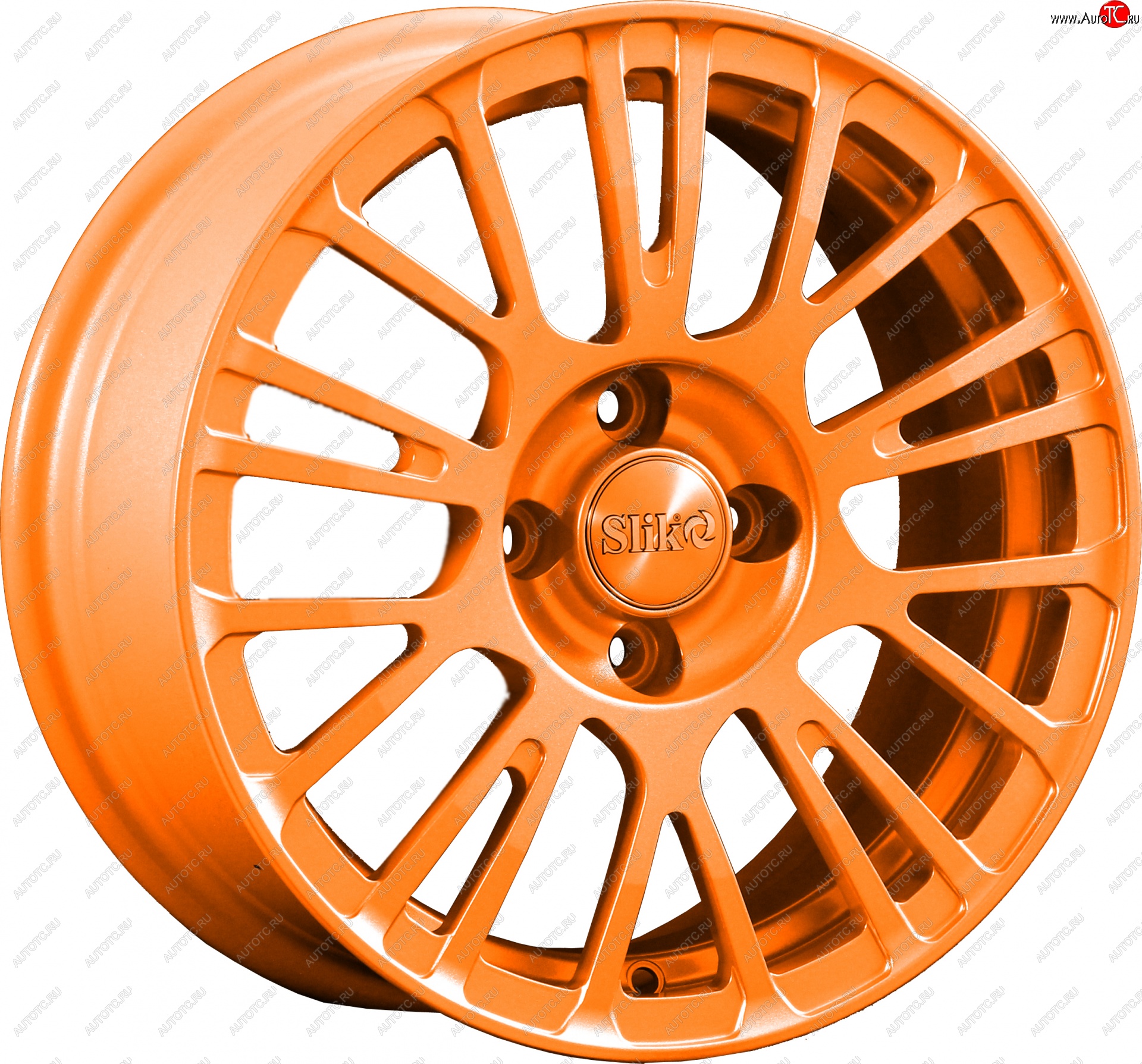 11 899 р. Кованый диск Slik Classik 6.5x15 (Ярко-оранжевый)   (Цвет: Ярко-оранжевый)  с доставкой в г. Воронеж
