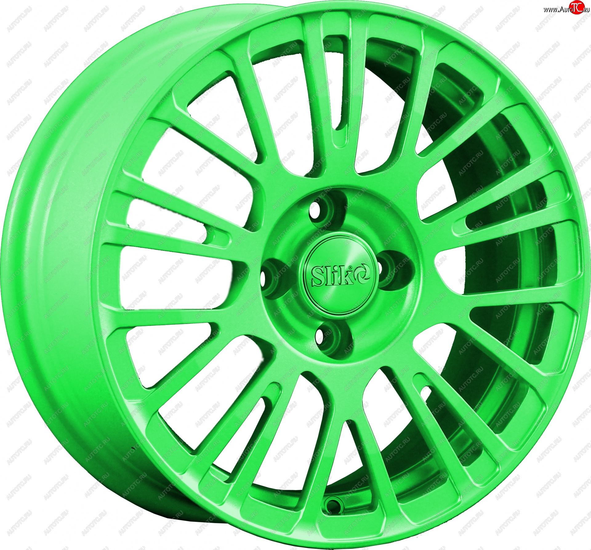 11 899 р. Кованый диск Slik Classik 6.5x15 (RAL 6038 ярко-зеленый)   (Цвет: RAL 6038 ярко-зеленый)  с доставкой в г. Воронеж