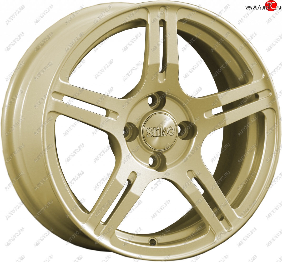 15 249 р. Кованый диск Slik Classik 6.5x15 (Металлик золотой)   (Цвет: Металлик золотой)  с доставкой в г. Воронеж