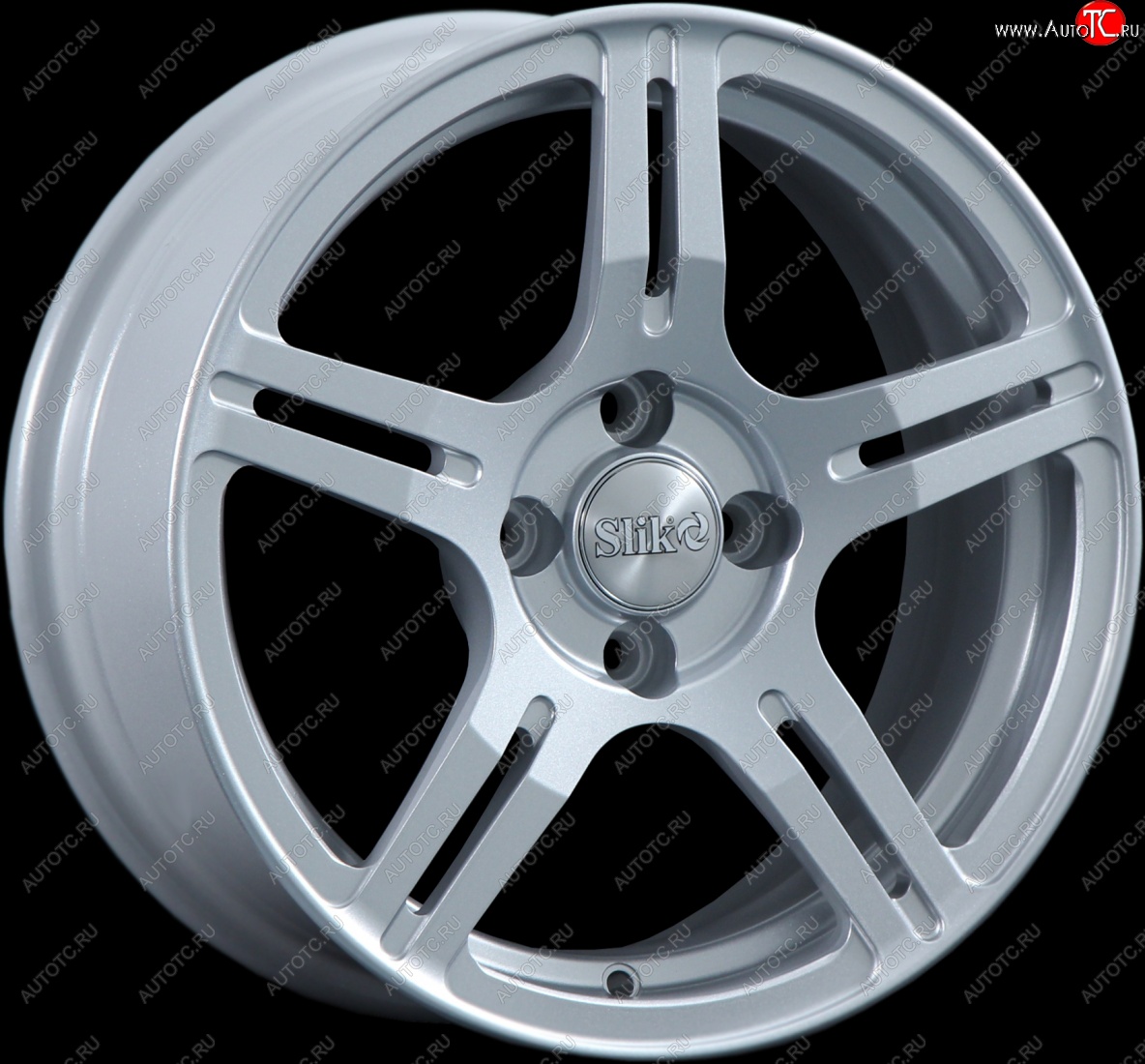 15 249 р. Кованый диск Slik Classik 6.5x15 (Серебристый светлый)   (Цвет: Серебристый светлый)  с доставкой в г. Воронеж