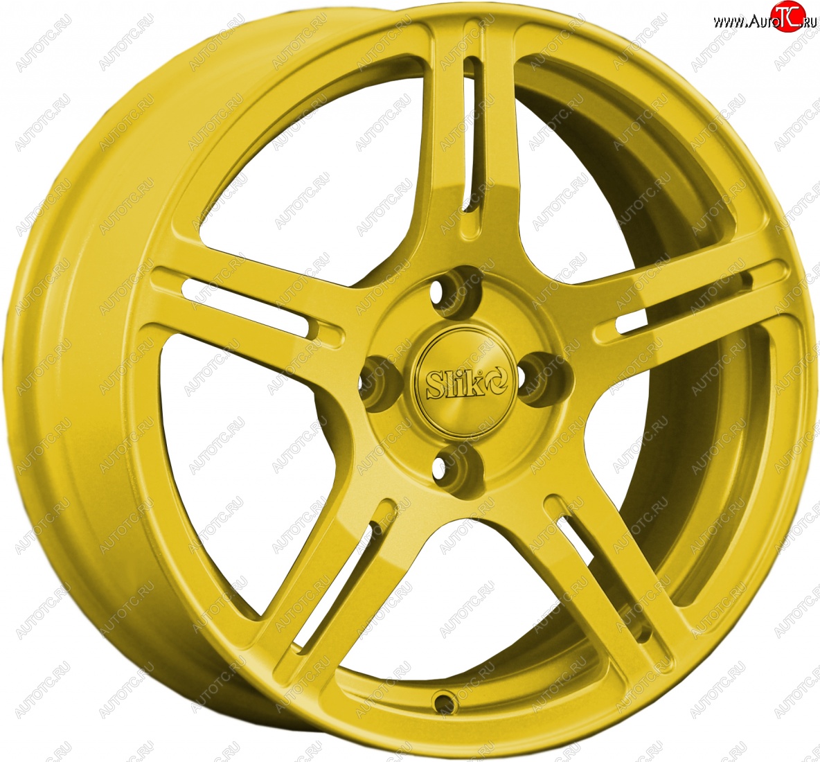 15 249 р. Кованый диск Slik Classik 6.5x15 (Ярко-желтый RAL 1021)   (Цвет: Ярко-желтый RAL 1021)  с доставкой в г. Воронеж