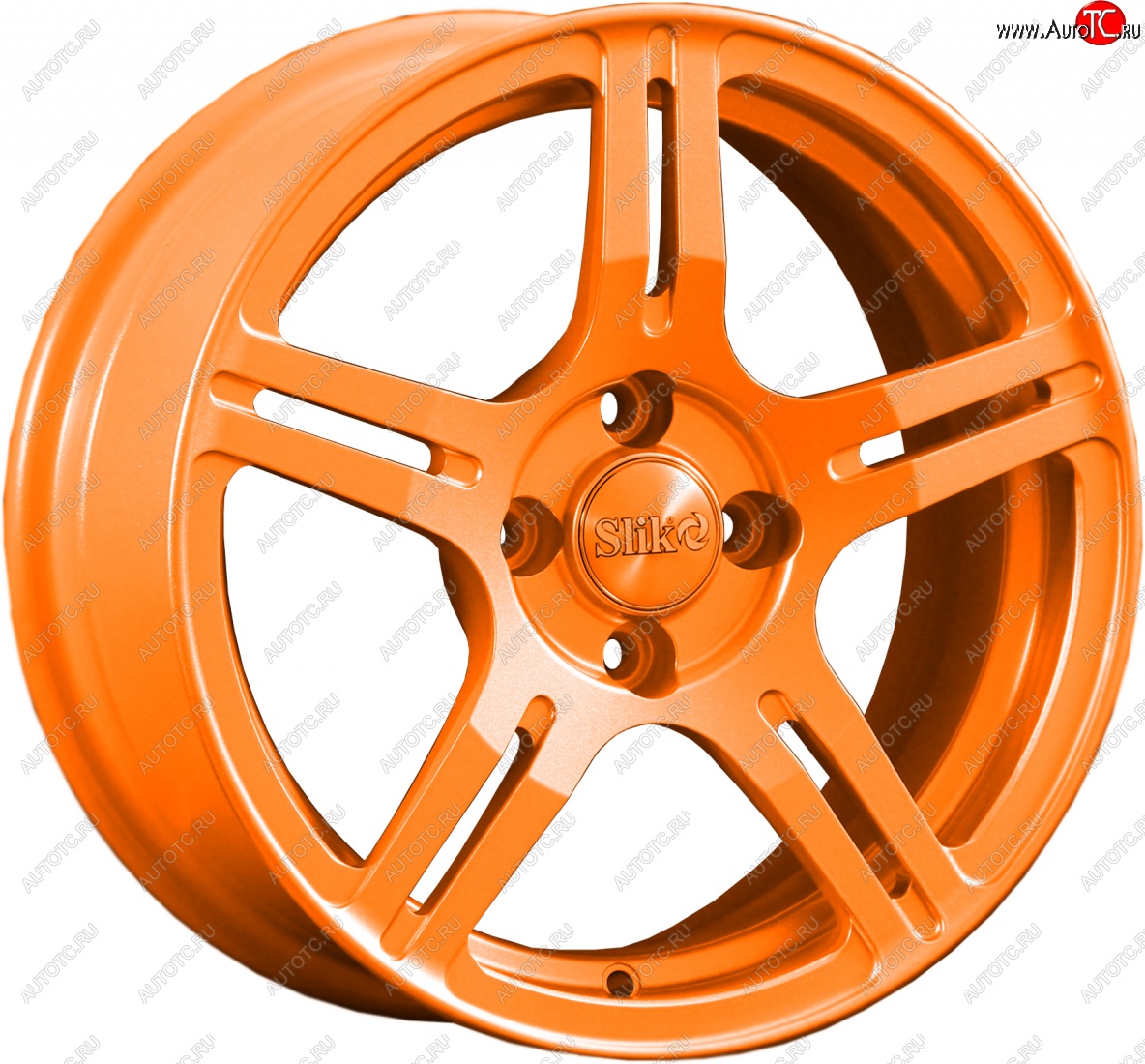 15 249 р. Кованый диск Slik Classik 6.5x15 (Ярко-оранжевый)   (Цвет: Ярко-оранжевый)  с доставкой в г. Воронеж