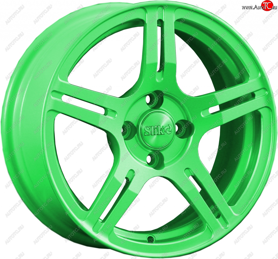 15 249 р. Кованый диск Slik Classik 6.5x15 (RAL 6038 ярко-зеленый)   (Цвет: RAL 6038 ярко-зеленый)  с доставкой в г. Воронеж
