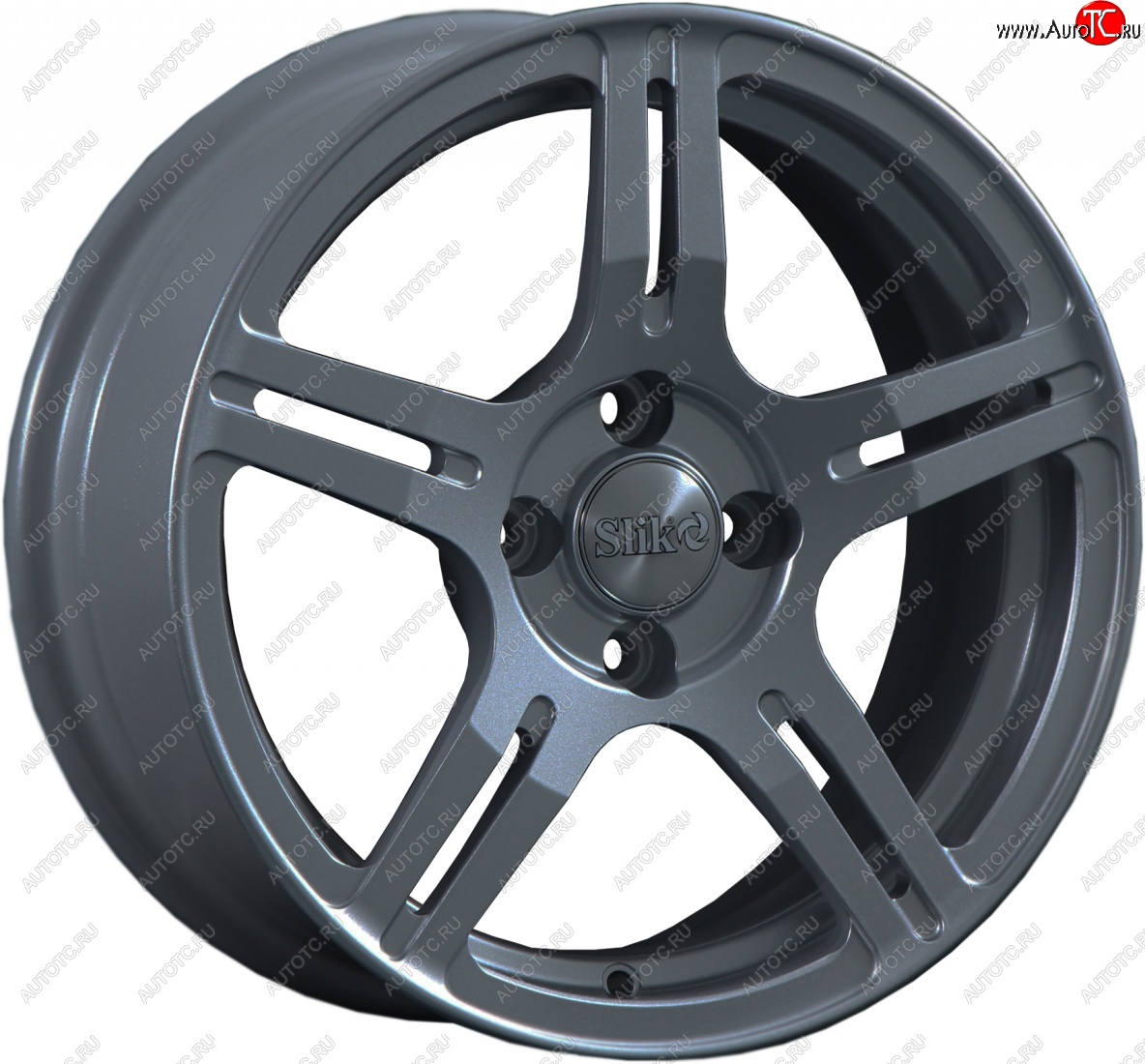 15 249 р. Кованый диск Slik Classik 6.5x15 (Металлик графит матовый)   (Цвет: Металлик графит матовый)  с доставкой в г. Воронеж