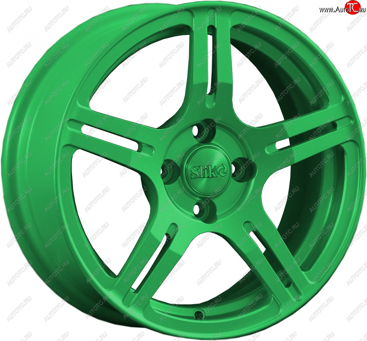 15 249 р. Кованый диск Slik Classik 6.5x15 (Зеленый)   (Цвет: Зеленый)  с доставкой в г. Воронеж