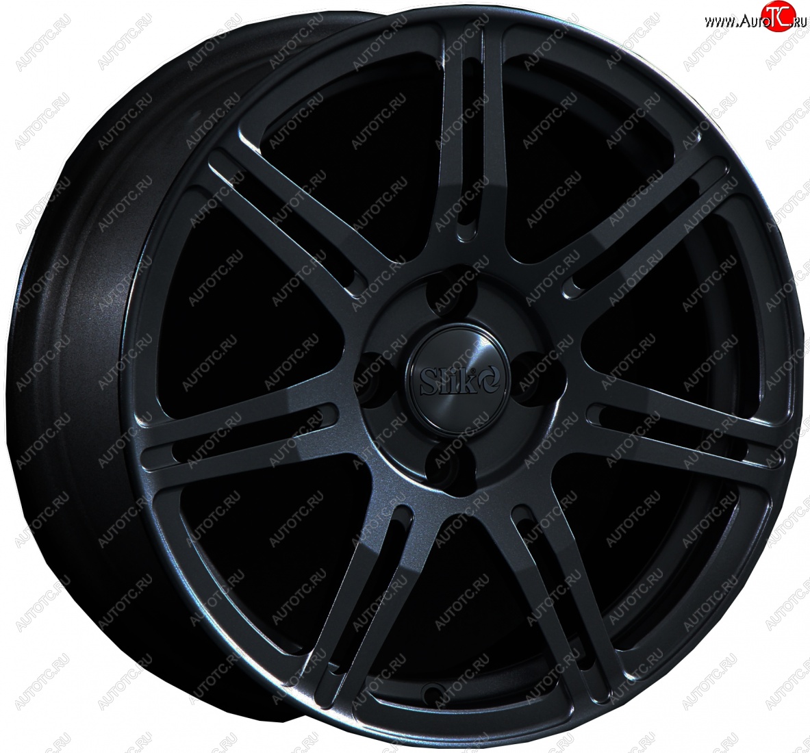 15 249 р. Кованый диск Slik Classik 6.5x15 (Черный глянцевый)   (Цвет: Черный глянцевый)  с доставкой в г. Воронеж