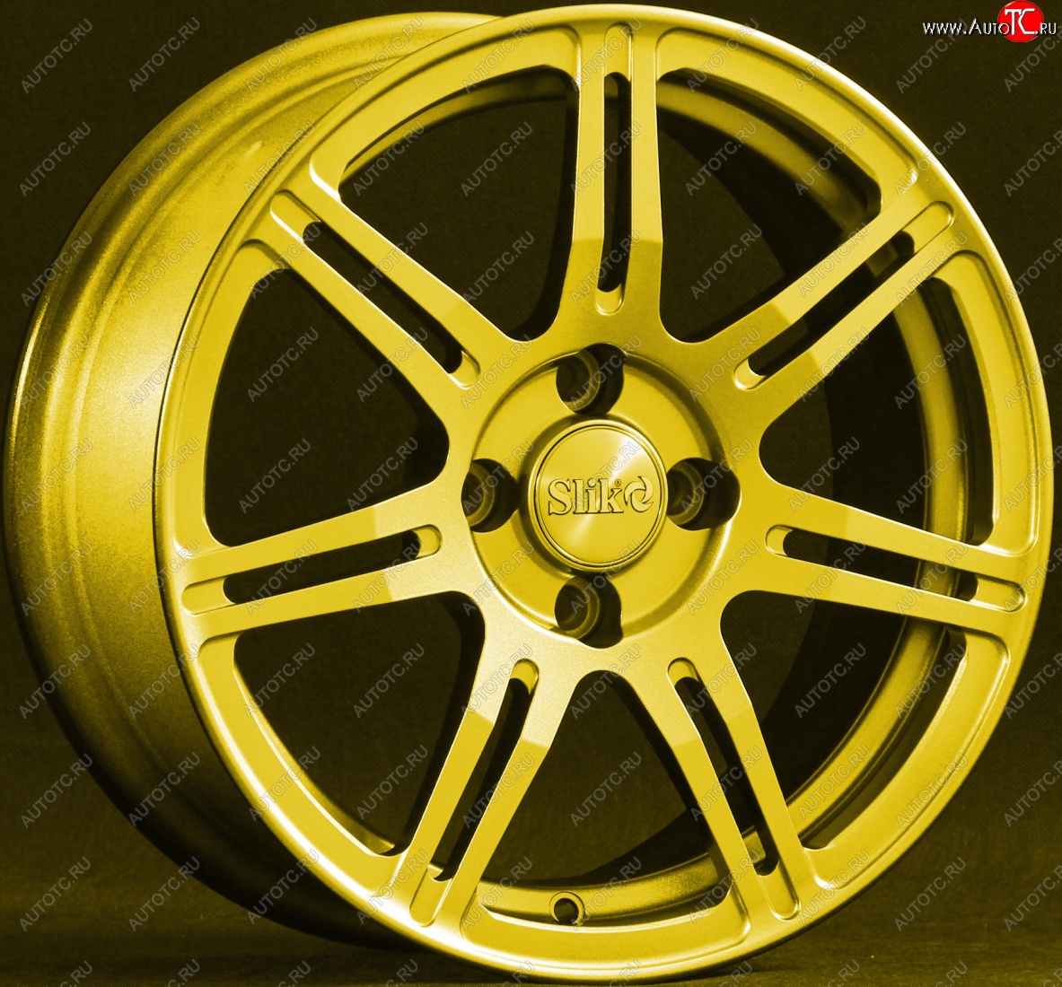 15 249 р. Кованый диск Slik Classik 6.5x15 (Ярко-желтый RAL 1021)   (Цвет: Ярко-желтый RAL 1021)  с доставкой в г. Воронеж
