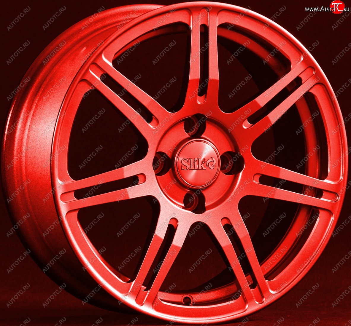 15 249 р. Кованый диск Slik Classik 6.5x15 (RAL 3026 ярко-алый)   (Цвет: RAL 3026 ярко-алый)  с доставкой в г. Воронеж