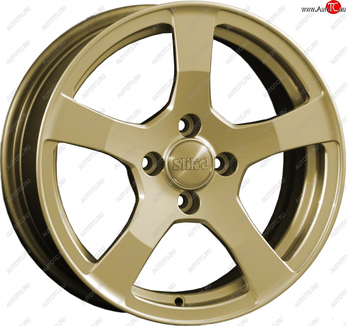 15 599 р. Кованый диск Slik Classik 6.5x15 (Металлик золотой)   (Цвет: Металлик золотой)  с доставкой в г. Воронеж