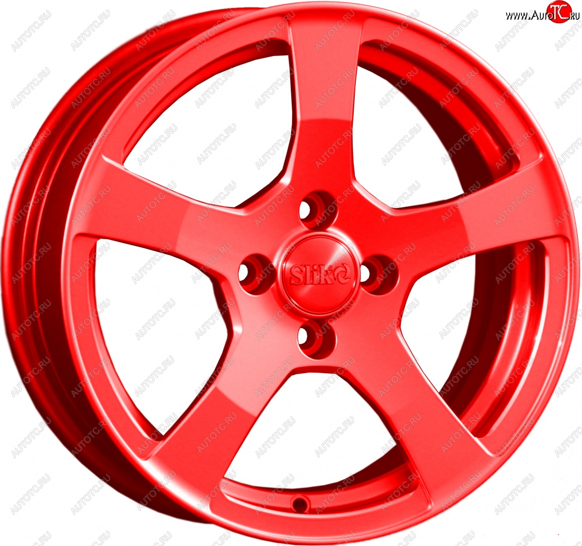 15 599 р. Кованый диск Slik Classik 6.5x15 (Candy алый)   (Цвет: Candy алый)  с доставкой в г. Воронеж