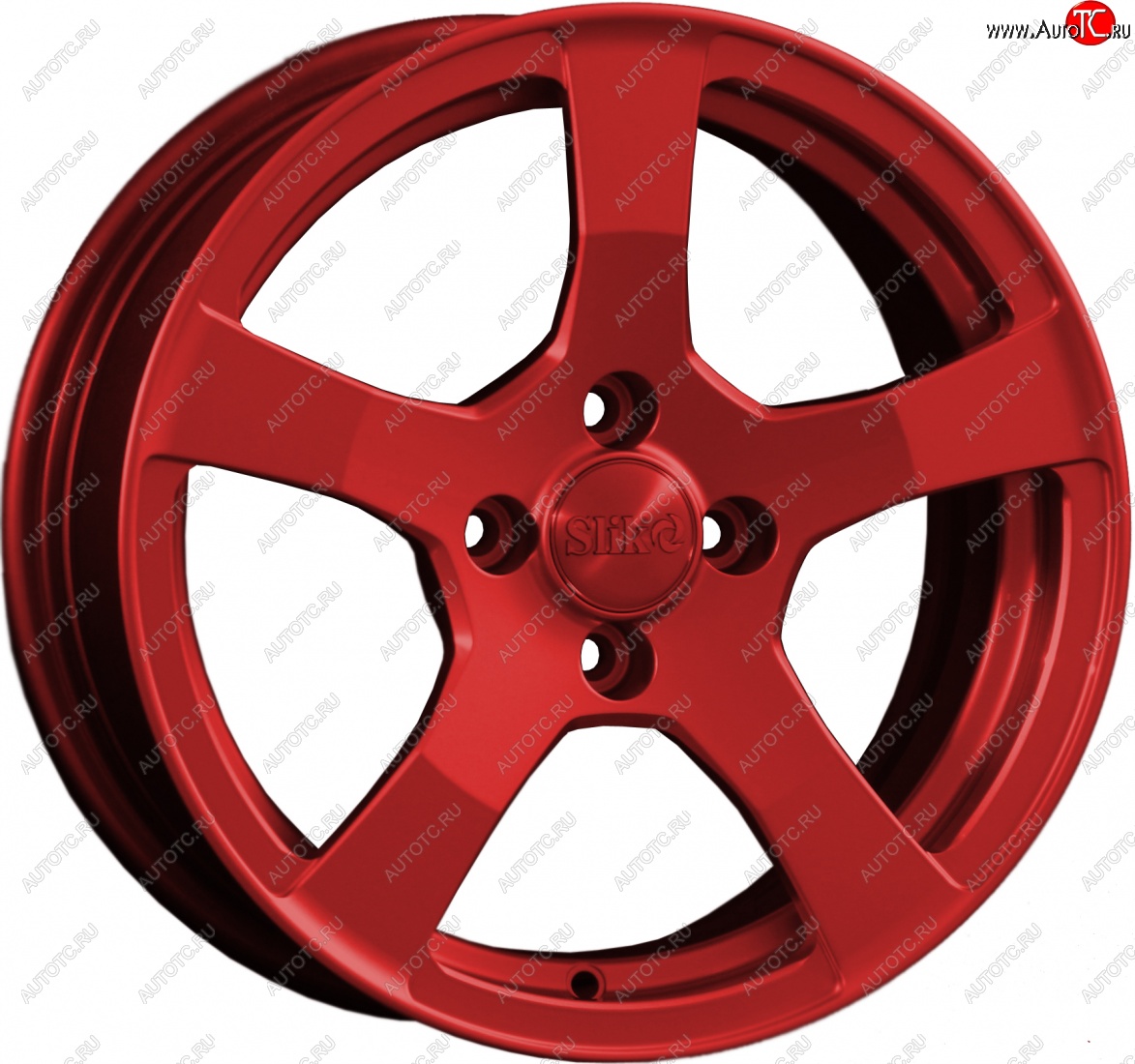 15 599 р. Кованый диск Slik Classik 6.5x15 (Candy красный)   (Цвет: Candy красный)  с доставкой в г. Воронеж