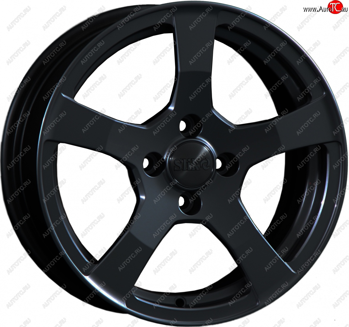 15 599 р. Кованый диск Slik Classik 6.5x15 (Черный глянцевый)   (Цвет: Черный глянцевый)  с доставкой в г. Воронеж