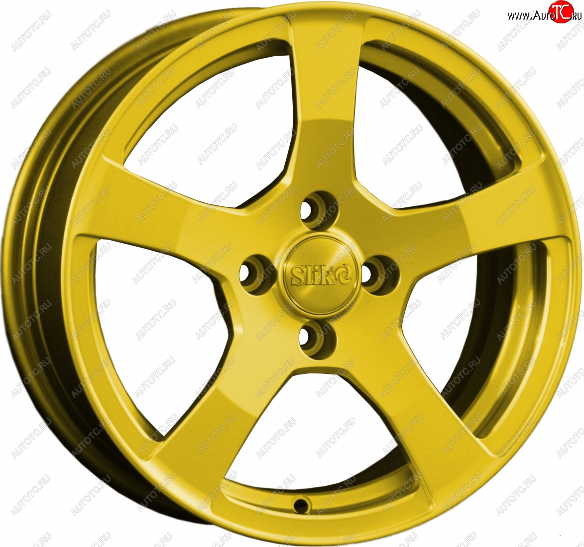 15 599 р. Кованый диск Slik Classik 6.5x15 (Ярко-желтый RAL 1021)   (Цвет: Ярко-желтый RAL 1021)  с доставкой в г. Воронеж