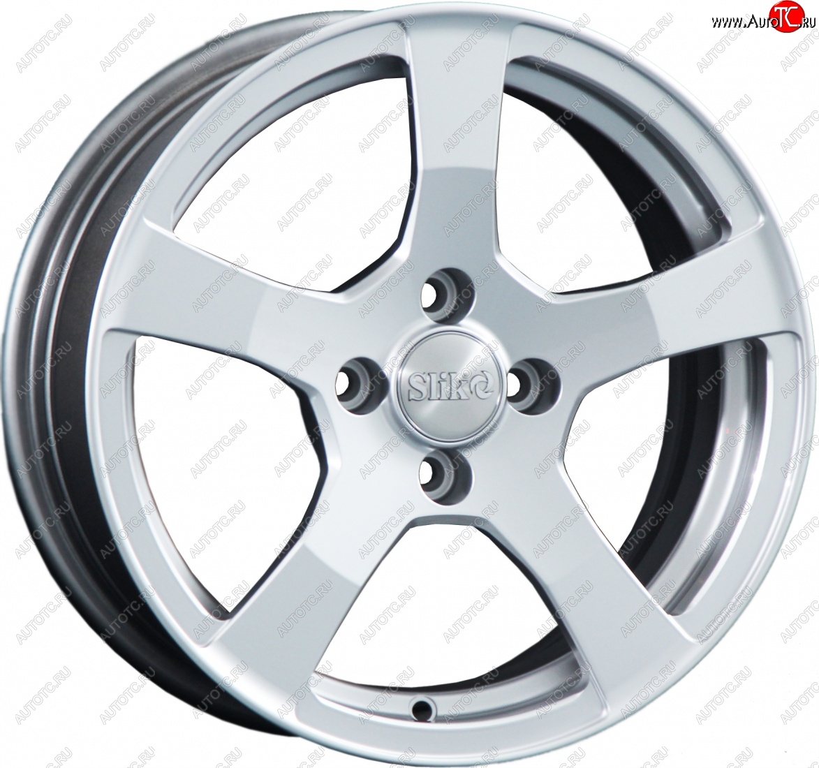 14 199 р. Кованый диск Slik Classik 6.5x15 (Яркое-блестящее серебро)   (Цвет: Яркое-блестящее серебро)  с доставкой в г. Воронеж