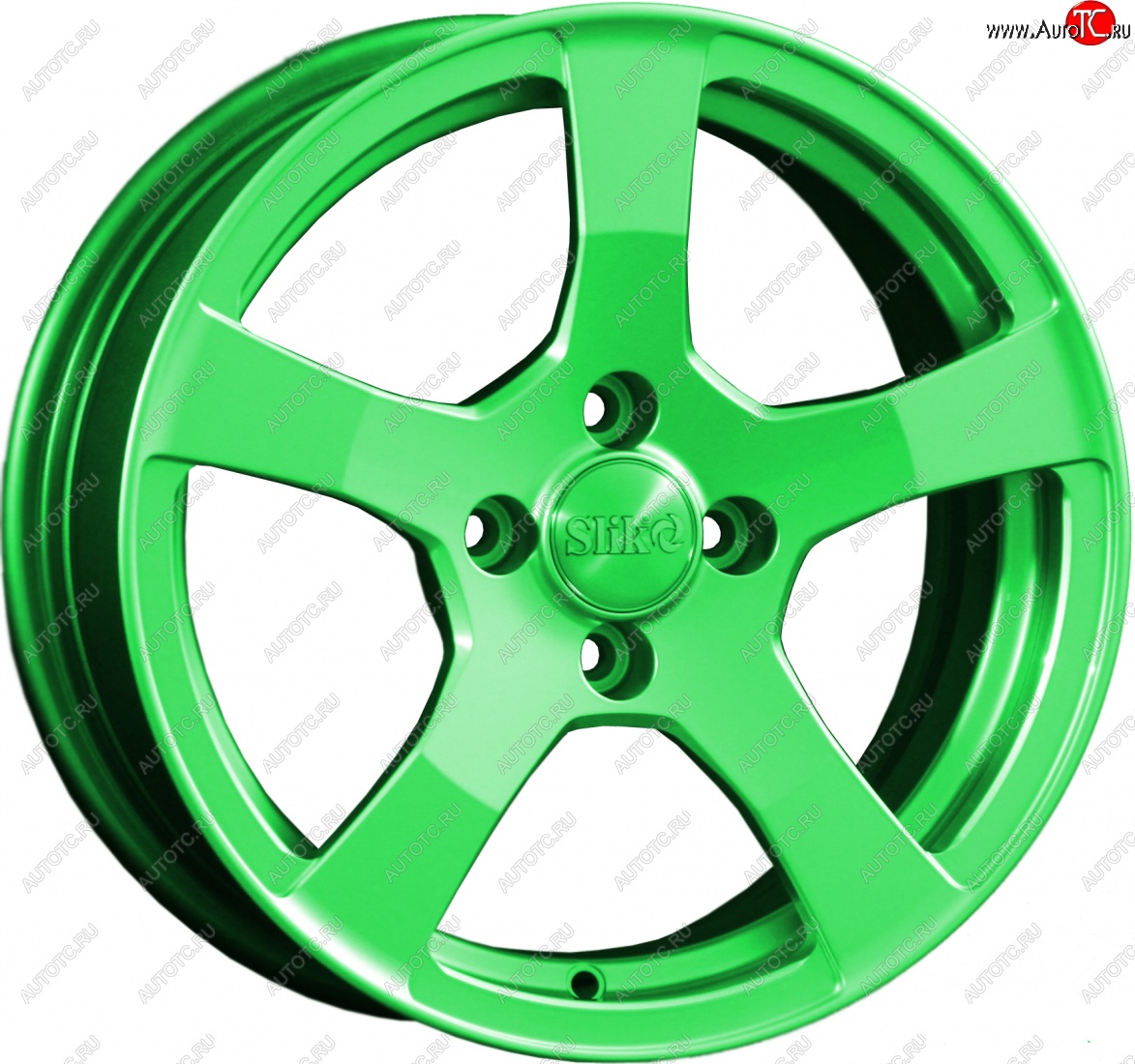 15 599 р. Кованый диск Slik Classik 6.5x15 (RAL 6038 ярко-зеленый)   (Цвет: RAL 6038 ярко-зеленый)  с доставкой в г. Воронеж