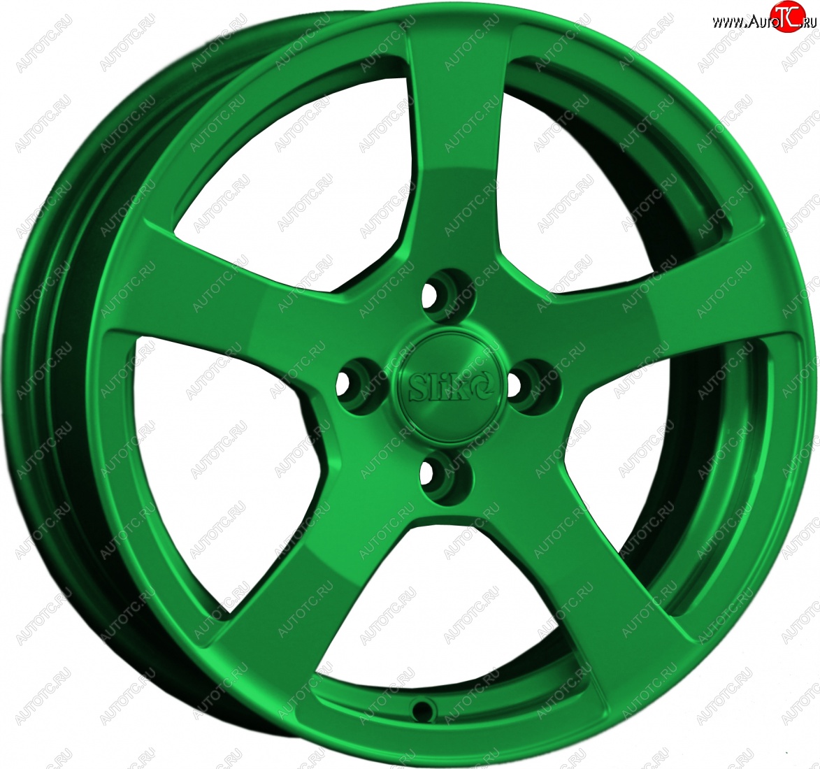 15 599 р. Кованый диск Slik Classik 6.5x15 (Зеленый)   (Цвет: Зеленый)  с доставкой в г. Воронеж